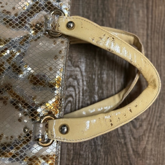 Pulcati vintage Needs ❤️leather Snake Print Tote Bag! Mostly Great condition - Picture 9 of 15